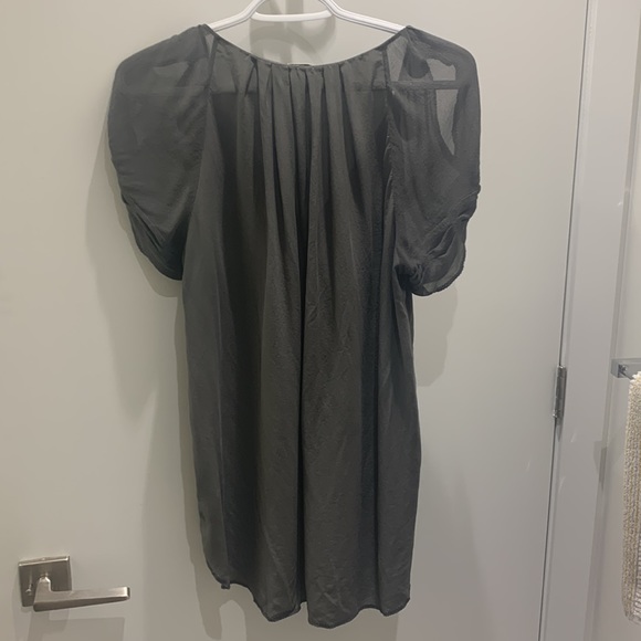 100% silk Wilfred blouse - dark grey - Picture 2 of 4